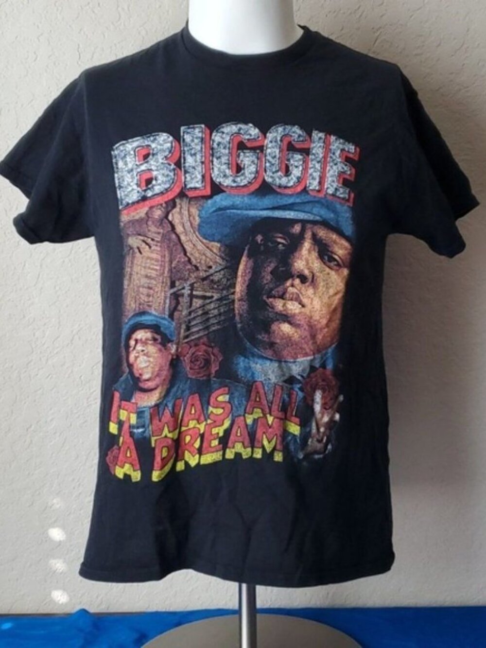 Biggie Notorious BIG-Mens T-Shirt, M, Black, 100% Cotton